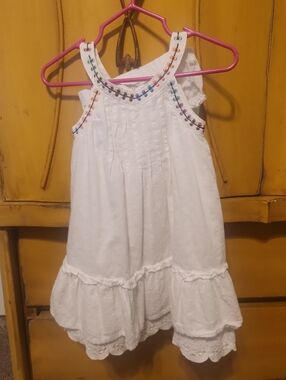 Matilda Jane White Cotton Sundress with Bloomers